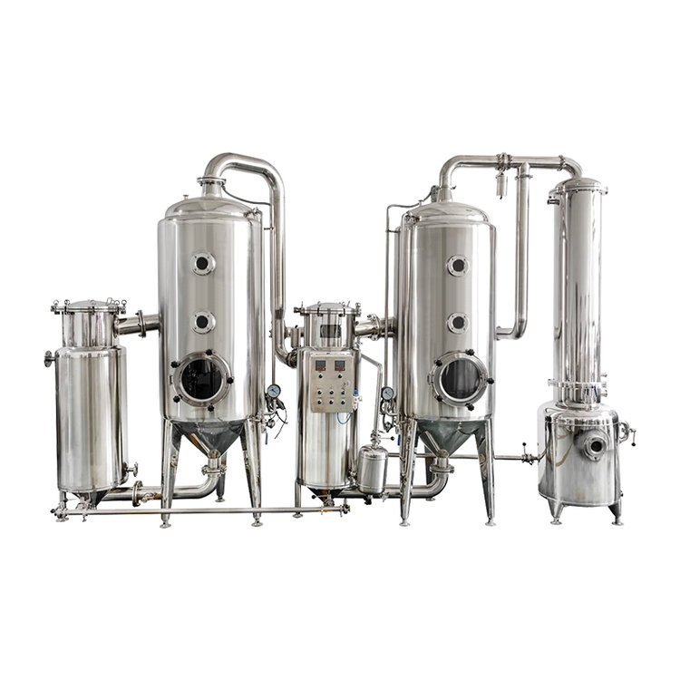 Dual effect vacuum concentration tank