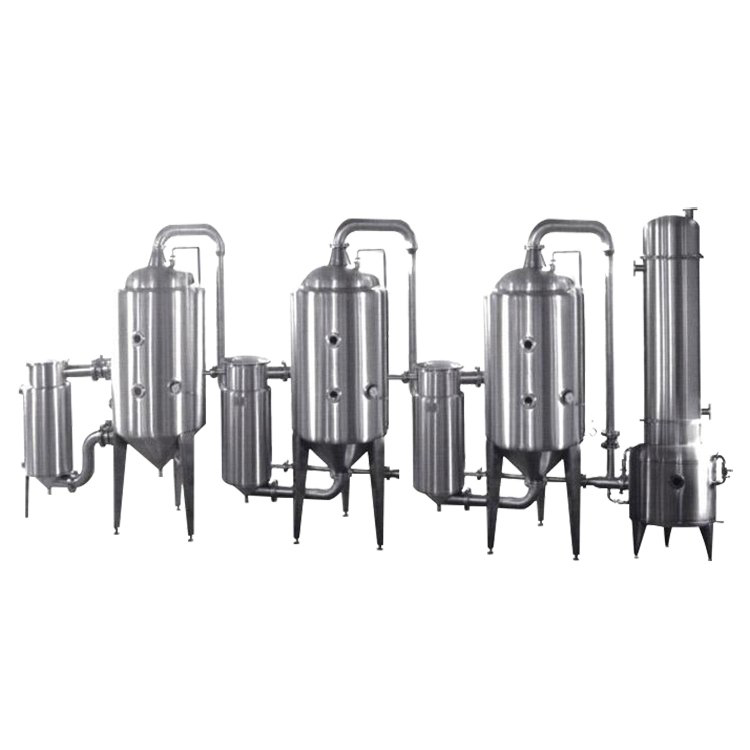 Triple effect vacuum concentration tank