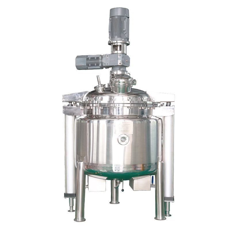 Elevated emulsification mixing tank