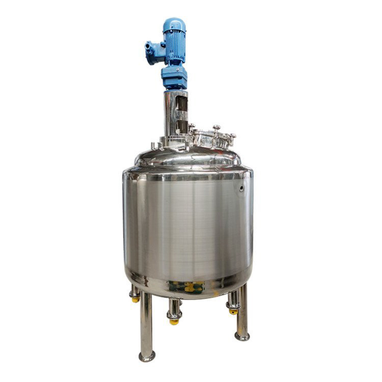 Elliptical head electric heating mixing tank