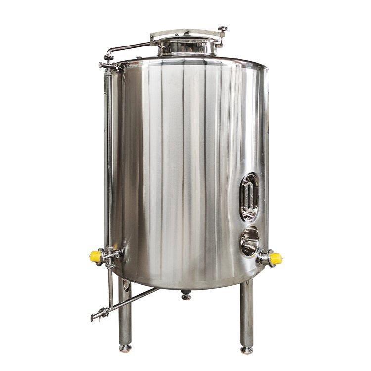 Electrically heated stainless steel storage tank